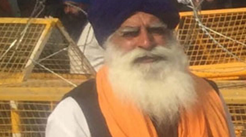 ਦਿੱਲੀ ਵਿੱਚ ਸ਼ੰਘੂ ਬਾਰਡਰ ਧਰਨੇ ਤੇ ਬੈਠੇ ਕਿਸਾਨ ਦੀ ਮੌਤ