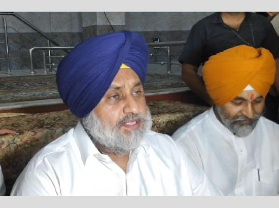 ਪ੍ਧਾਨ ਮੰਤਰੀ ਦੀ ਜ਼ਿੱਦ ਕਰਕੇ ਕਿਸਾਨਾਂ ਦਾ ਨੁਕਸਾਨ ਹੋ ਰਿਹਾ -ਸੁਖਬੀਰ ਬਾਦਲ