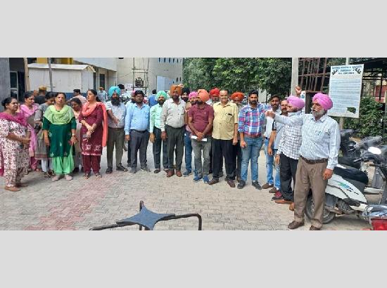 ਪੀ.ਐੱਸ.ਐੱਮ.ਐੱਸ.ਯੂ ਵੱਲੋਂ ਦੂਸਰੇ ਦਿਨ ਗੇਟ ਰੈਲੀ ਕਰਕੇ ਸਰਕਾਰ ਦਾ ਕੀਤਾ ਪਿੱਟ ਸਿਆਪਾ