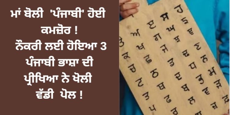 ਮਾਂ ਬੋਲੀ ਪੰਜਾਬੀ ਹੋਈ ਕਮਜ਼ੋਰ ! ਨੌਕਰੀ ਲਈ ਹੋਇਆ 3 ਪੰਜਾਬੀ ਭਾਸ਼ਾ ਦੀ ਪ੍ਰੀਖਿਆ ਨੇ ਖੋਲੀ ਵੱਡੀ ਪੋਲ !