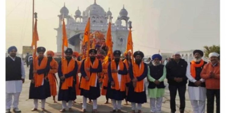 ਗੁਰਦੁਆਰਾ ਬਿਭੌਰ ਸਾਹਿਬ ਤੋਂ ਸ੍ਰੀ ਅਨੰਦਪੁਰ ਸਾਹਿਬ ਤੱਕ ਸਜਾਇਆ ਨਗਰ ਕੀਰਤਨ