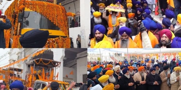 ‘ਆਪੇ ਗੁਰੁ ਚੇਲਾ’ ਵਿਸ਼ਾਲ ਨਗਰ ਕੀਰਤਨ ਖਾਲਸਈ ਜਾਹੋ-ਜਲਾਲ ਨਾਲ ਹੋਇਆ ਆਰੰਭ
