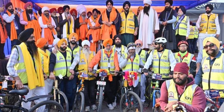 350 ਸਾਲਾ ਸ਼ਹੀਦੀ ਸ਼ਤਾਬਦੀ ਨੂੰ ਸਮਰਪਿਤ ਸਾਈਕਲ ਯਾਤਰਾ ਸੰਪੰਨ