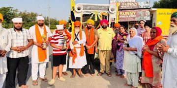 ਸੰਗਤਾਂ ’ਚ ਭਾਰੀ ਉਤਸ਼ਾਹ: ਸ਼੍ਰੀ ਹੇਮਕੁੰਟ ਸਾਹਿਬ ਪੈਦਲ ਯਾਤਰਾ ਦਾ ਕਾਠਗੜ੍ਹ ਪਹੁੰਚਣ ’ਤੇ ਜੈਕਾਰਿਆਂ ਦੀ ਗੂੰਜ ’ਚ ਹੋਇਆ ਭਰਵਾਂ ਸਵਾਗਤ