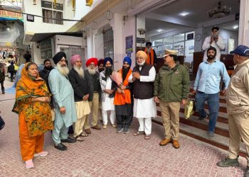 Pakistani Sikh Pilgrims: 40 ਪਾਕਿਸਤਾਨੀ ਸਿੱਖ ਸ਼ਰਧਾਲੂਆਂ ਦਾ ਜੱਥਾ ਗੁਰਦੁਆਰਾ ਸ੍ਰੀ ਹੇਮਕੁੰਟ ਸਾਹਿਬ ਦੀ ਯਾਤਰਾ ਲਈ ਗੁਰਦੁਆਰਾ ਗੋਬਿੰਦ ਘਾਟ ਪੁੱਜਾ